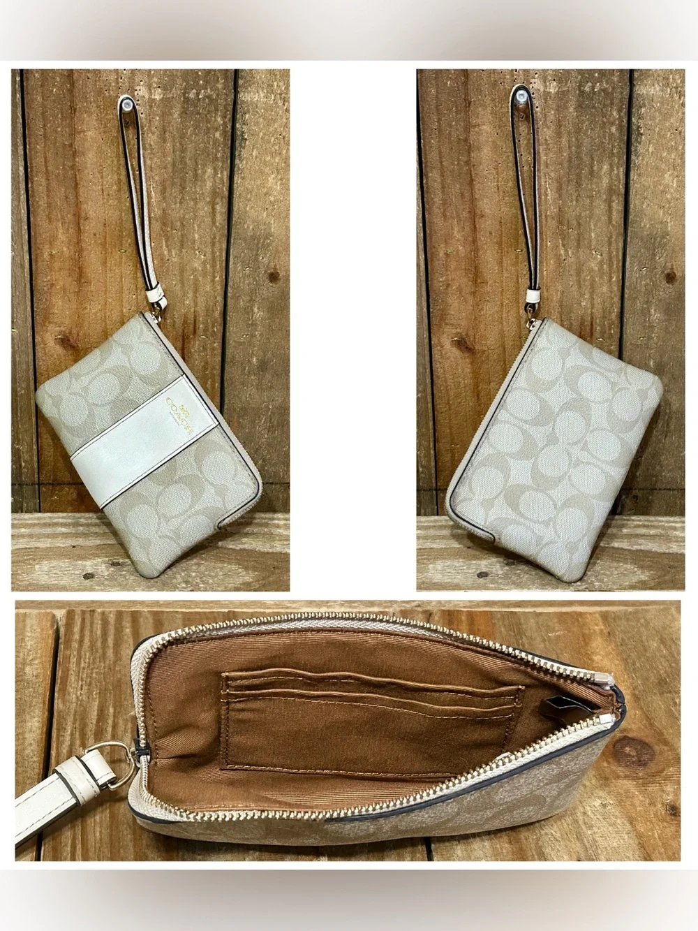 Coach. 5 Piece Set: Swagger Carryall & Free Watch, Wristlet, Scarf & Dust Bag. - Picture 14 of 16